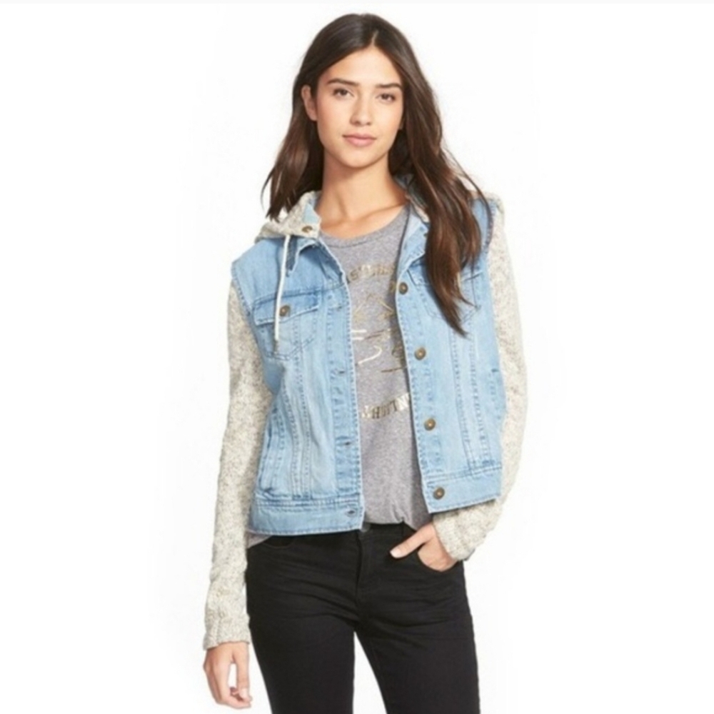 Billabong denim sweater jacket